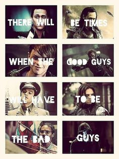 Villains...even though Loki actually is evil...not good but still ...