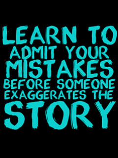 Mistakes Wallpaper 240x320 admit, learn, mistakes, quote,