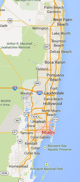 South Florida Service Area, Special Points of Focus Include Miami and ...