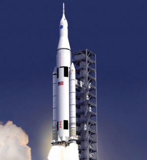 NASA Rocket Ship in Space