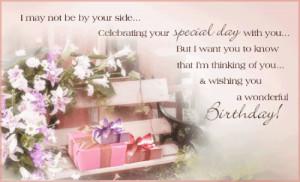 ... be Your Side,Celebrating Your Special day with You ~ Birthday Quote