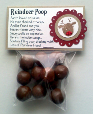 Reindeer Poop PoemSanta looked at his list, he even checked it twice ...