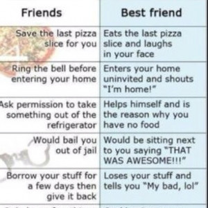 Friends Vs Best Funny Quotes Facts Pictures Picture