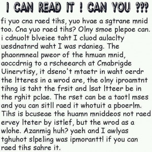 Can you read this? Only some people can!