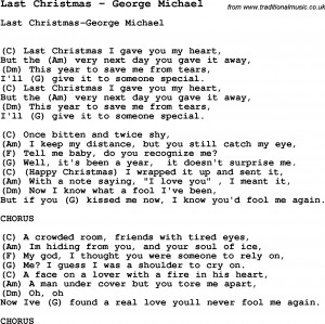 Download Last Christmas by George Michael as PDF file (For printing ...