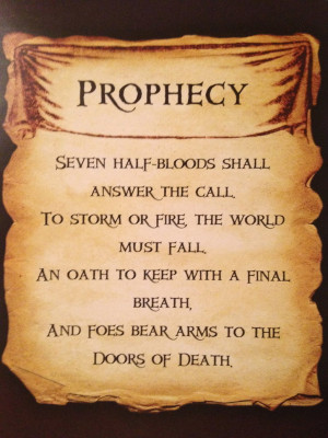 The Second Great Prophecy from PJatO by Artemis015