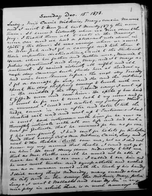 The Jervis McEntee Diaries - December 15, 1878