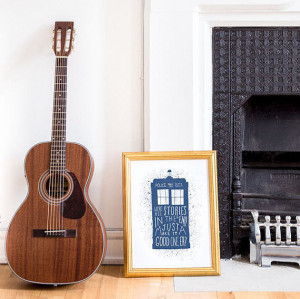 Doctor Who Quote Print Poster, Dr Who Wedding, We're All Stories ...