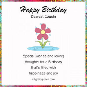 ... Cards - All , Birthday Cards - Cousin on May 21, 2014 by admin