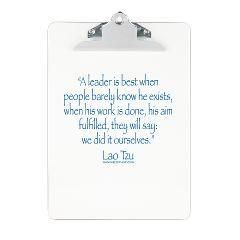 Blue Lao Tzu Leadership Quote on Clipboard $23.69 Design Available in ...