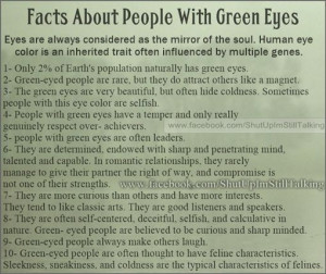 fact:people with green eyes |Facts+About+People+With+Green+Eyes+ ...