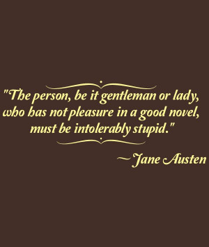 ... quote from Henry Tilney in Jane Austen's Northanger Abbey