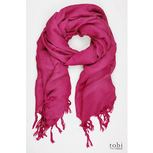 Italian Linen Scarf in Cabernet - Love Quotes Scarves