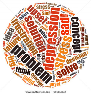 stock-photo-problem-stress-and-depression-info-text-graphic-and ...
