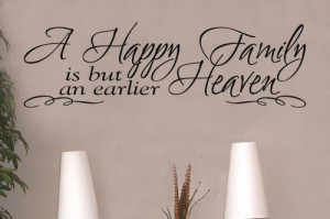 happy family 11x36 Vinyl Lettering Wall Quotes Words Sticky Art
