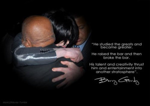quote from Berry Gordy regarding Michael