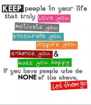 In Your Life That Truly Love You: Quote About Keep People In Your Life ...