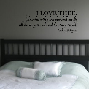 Inspiring Romantic Quote By William Shakespeare. I LOVE THEE, ..Stars ...