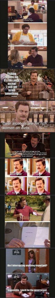 More Great Words Of Wisdom From Ron Swanson
