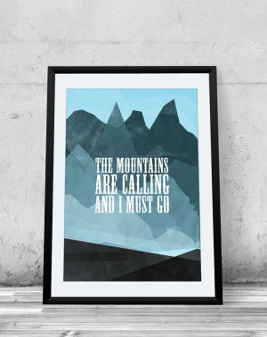 are calling, Printable Poster, Instant Download,John Muir, quote ...