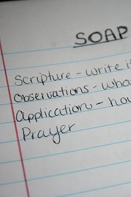 SOAP Bible Study Method - Scripture, Observation, Application, Prayer