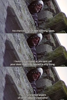 ... the outrageous French accent. monty python funny, monti python, wave