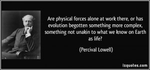 Are physical forces alone at work there, or has evolution begotten ...