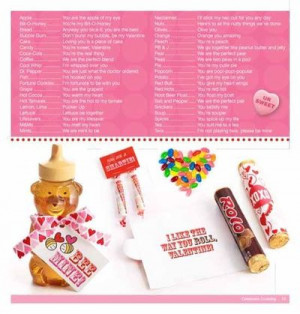 List of cute sayings to go with candy, etc. for valentines or any ...
