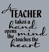 teacher takes a hand opens a heart
