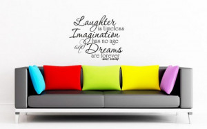Walt Disney Laughter wall art quote decal