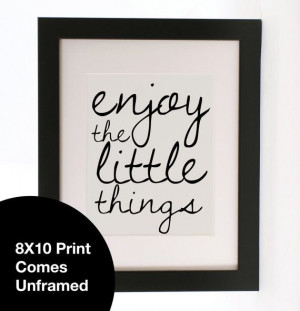 Vintage Retro Love Quote Enjoy the Little Things by polishdesign, $16 ...