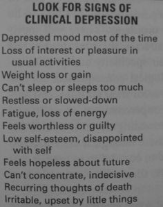 ... this plus severely depressed having a major depressive disorder