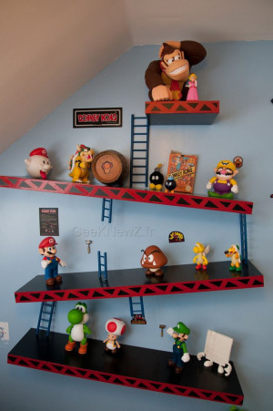 Donkey Kong Shelves in a Nintendo Room @Joyce Novak Novak Booker Liu ...