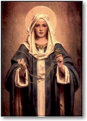Our Lady of the Rosary, October 7th. Pope St. Pius V established this ...