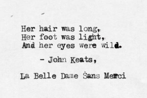 John Keats - La belle dame sans merci