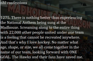 blackhawks hockey! Madhouse on Madison!