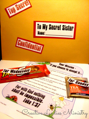 Secret Sister Mission Impossible Gift Idea