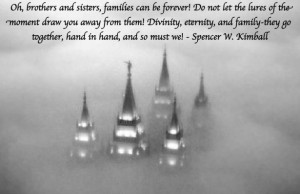 Oh, brothers and sisters, families can be forever! Do not let the ...