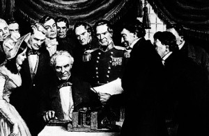 May 24, 1844: Samuel Morse opens a telegraph line connecting ...