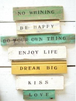 simple sayings all crammed together. cute.