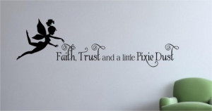 Doesn't this Tinkerbell quote look beautiful painted on the wall? This ...