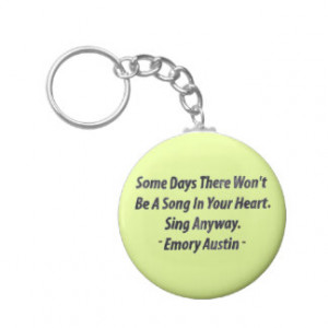Emory Austin Inspirational Quote Motivational Word Key Chain