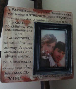Words for Dad Personalized Frame 22 x 13 by DellaLucilleDesigns ...