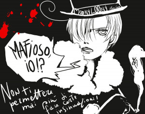 Tags: Anime, Axis Powers: Hetalia, South Italy, Black Background ...