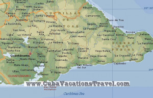 Guantanamo Cuba Map