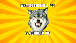 Courage Wolf Meme Blank Courage Wolf Widescreen