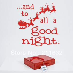 Shipping Self-Adhesive Letter Good Night Christmas Home Decor Wall ...
