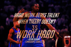 Hard work beats talent