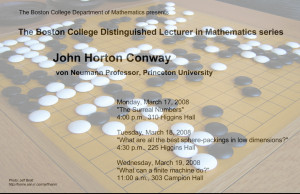 John Conway mathematics lecture