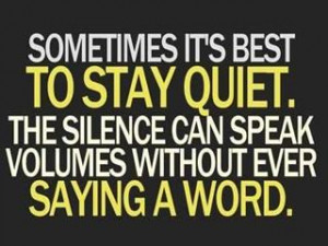 being quiet quotes